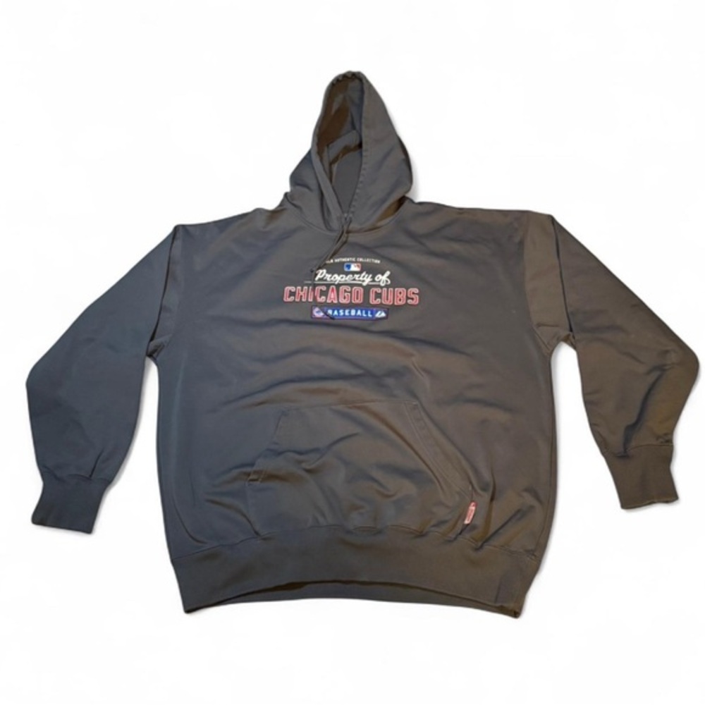 Authentic MLB Chicago Cubs Gray Hoodie